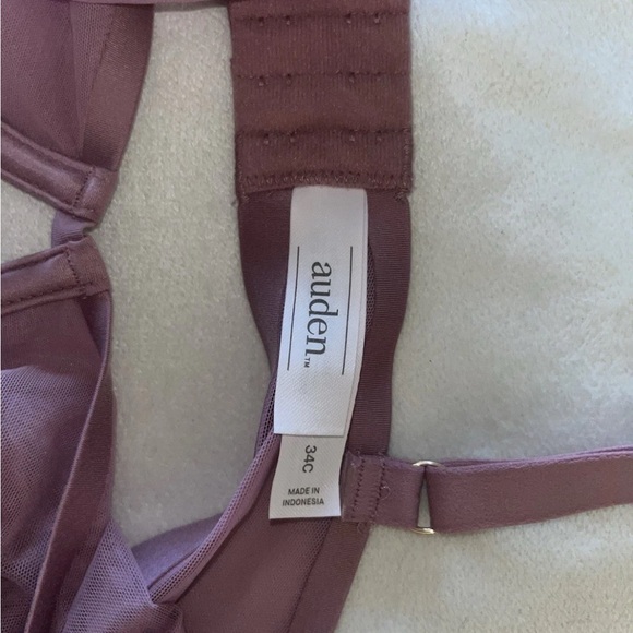 Auden Womens Bra Size 34C Unlined Demi Coverage Mesh Adjustable Straps - Picture 5 of 7